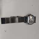 Men's Skeleton Mechanical Roman Numeral Mesh Strap Watch, Hand Winding Mechanical Mesh Luminous Waterproof Watch for Men