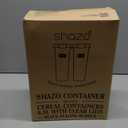 Shazo 2 Pack (6.3 L / 213 oz / 6.7 qt) EXTRA Large Airtight Food Storage Cereal Containers for Bulk Food Storage BPA-Free Plastic Container, Pantry Organization and Canister for Rice, Sugar & Flour