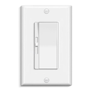 BESTTEN 3 Pack Slide Dimmer Light Switch, Quiet Rocker, Super Slim Single Pole or 3 Way Dimmable Switch, Max 300W LED, CFL, 600W Incandescent, ETL Listed, White