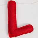 WDS WONDROUS 50 Inch Valentine Felt Garland with Red Love Letters, Pom Pom Hearts Banner for Wedding Party Decor, Romantic Hanging Decoration for Home Anniversary Celebration