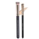 2 x ENERGY Concealer Brush Set - Mini Flat Top Kabuki Brush Slant Concealer Brush for Eyebrows Eyeshadow Under Eye Setting Powder for Liquid Cream Powder Blending