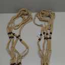 2pcs Boho Macrame Plant Hangers Handmade Cotton Rope Hanging Plant Holders Indoor Bedroom Decorative Hanging Pot Holders with Ceiling Hooks