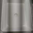 VEVOR Rectangle Vessel Sink, 19" x 14.7" Countertop, White Ceramic Above Counter, Modern Style, Bright and Elegant, Well-Packaged for Bathroom, Hotel, Toilet, RV