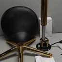 Saddle Stool with Wheels Ergonomic - Thick Wide Saddle Cushion, Healthy Posture No Pain, Easy to Adjust, Smooth Rolling No Creaky Noises, Rolling Swivel Saddle Stool Chair for Salon Massage (Black)