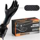 10mil Nitrile Gloves Thick,Industrial Disposable Gloves with Diamond Textured,Heavy Duty Mechanic Glove,Latex Free
