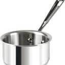 All-Clad D3 3-Ply Stainless Steel Butter Warmer 0.5 Quart Induction Oven Broiler Safe 600F Pots and Pans, Cookware, Sauce Pan Silver, 1/2-Quart