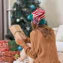 Moon Kitty Christmas Elf Hat Upgraded Christmas Hat Adults Elf Beanie Party Hat for Holiday, New Years and Christmas (Child Size, 2pcs Christmas 3)