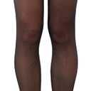 ToBeInStyle Women's Wide Floral Lace Fishnet Thigh Hi Stockings