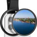 K&F CONCEPT 67mm Clip-on CPL Phone Camera Lens Filter Kit, Circular Polarizer Polarizing Filter Compatible with iPhone 16 15 14 13 12 11