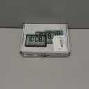 WallarGe Atomic Digital Wall Clock Battery Operated, Self-Setting, Large Display with Temperature, Date, Day of The Week, Silent Wall Mount Digital Clock, 4 Time Zones, DST (8.2 in)