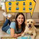 puppyspout Dog Puzzle Toy2 Levels for Smart Dogs, Slow Feeder with Button for IQ Training and Mental Enrichment