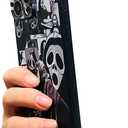 Compatible for Samsung Galaxy S22 Plus 5G Case, Cute Skull Skeleton Scary Face Designed Cool Fun Funny Phone Case, Soft TPU Cover for Women Girls Boys Teens Kids (Black)