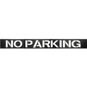12 Inches Letter No Parking Stencil for Parking Lot with Tape, Splice Parking Lots Curbs Painting Stencils, No Parking Pavement Stencils for Traffic Curb Asphalt Concrete Marking