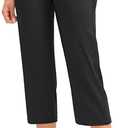 G Gradual Capri Pants for Women High Waist Workout Yoga Pants with Pockets Tummy Control Leggings Crop Straight Size XXL