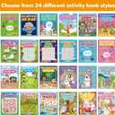 chiazllta 192 PCS Mini Activity Books for Kids Party Favors Age 4-12 Bulk Activity Books Include Mini Coloring Book Mazes Dot to Dot Word Search Word Scramble Goodie Bags Stuffers Classroom Activities