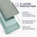 kwmobile Case Compatible with Google Pixel 9 Pro XL Case - TPU Silicone Phone Cover with Soft Finish - Mint Matte