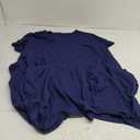 YeGine Oversize Tshirt Dress Plus Size Short Sleeve Maxi Dress with Pockets (4X-Large Plus, 1-3281 Dark Blue)