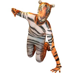 Morphsuits Kid Tiger Costume, Animal Costume for Kids, Character Dress-Up for Halloween and Parties (Large)