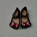 Amtidy Mary Jane Dance Party Cosplay Shoes Girls Sweet Dot Bow Princess Birthday Sandals for Little Girls (8 Narrow Toddler, Cartoon Black)
