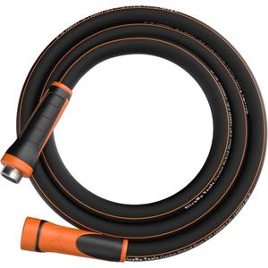 Giraffe Tools Garden Hose 5/8", Water Hose Heavy Duty, Flexible, Lightweight Hybrid Hose with Swivel Handle, 15ft Male to Female Fittings, Burst 600 PSI, Short Leader Hose