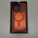 CANSHN Magnetic Compatible with iPhone 15 Pro Max Case [Translucent Matte] [Compatible with Magsafe] Slim Thin Shockproof Protective Bumper Cover Phone Case 6.7 Inch - Red