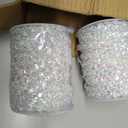 Tosnail 200 ft Crystal Beads by The Roll Crystal Bead String Chain Crystal Garland Roll for Wedding Party Decorations, Craft Projects, Iridescent