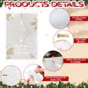 Kasyat 48 Christmas Employee Appreciation Gift Bulk Acrylic Hanging Ornament Lantern Pendant Ornaments for Christmas Tree Coworker Team Teacher Gift with Thank You Card Ribbon (Be Proud Sign)