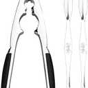 Anwenk Nut Crackers for All Nuts Nutcracker Pecan Walnut Nut Crackers with 2 Picks Heavy Duty Shell Seafood Cracker Tool