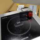 AiedCom Commercial Induction Cooktop 3500W 240V, Powerful Induction Electric Stove, Built-in & Countertop Burner with Digital Sensor, Press/Knob Separate Controller, Hook Stickers
