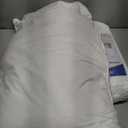 Goose Feather Pillows Queen Size Pack of 2 - Hotel Down Bed Pillow for Sleeping, Soft 600 Thread Count Cotton Cover, Fluffy Support Surround Fill Polyester for Side, Stomach, Back Sleepers