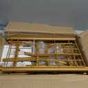 AUPSEN Kids Clothing Rack with Bottom Storage Shelf, Metal Toddler Dress Up Rack for Little Girls, Kids Dress Up Clothes Storage for Coats, Skirts, Dance CostumeGold