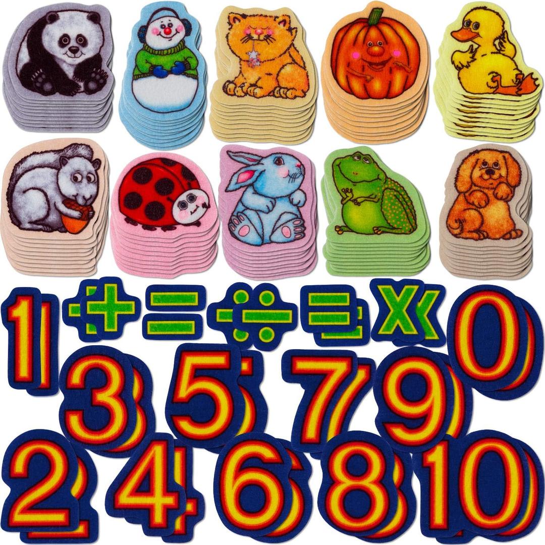 Little Folk Visuals Beginner's Counting Set Precut Flannel/Felt Board Figures, 132 Pieces Set Little Folk Visuals Beginner's Counting Set Precut Flannel/Felt Board Figures, 132 Pieces Set