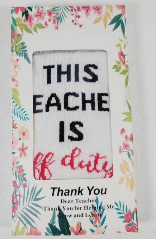 If You Can Read This This Socks For Women Teacher Off Duty Gift Socks Size 6-11W (Pack Of 300)