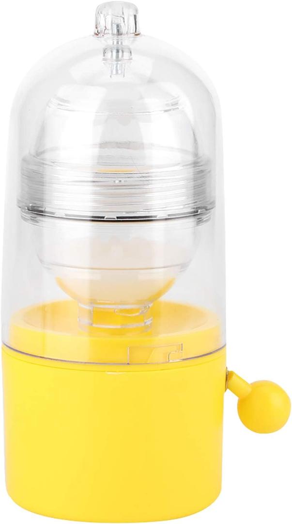 Milltrip Manual Egg Shakers in Shell Egg Scrambler Egg Spinner, Egg Scrambler, Silicone Shaker Whisk Hand Powered Golden Egg Maker, with Pulling Rope Eggs Cooking Tool Mixer