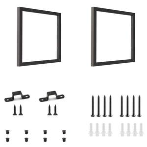 HARDJULAN 3-Tier Square Shelf Bracket, Wall & Ceiling Mount, 2 Pack
