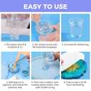 68OZ Crystal Clear Epoxy Resin Kit, Self Leveling, No Bubbles, Not Yellowing Epoxy Resin for Molding & Casting, Jewelry Making, DIY, Crafts, Countertops, River Tables, Wood Surfaces - 34OZ 2
