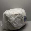 HIGOGOGO Round Stuffed Pouf Ottoman, Corduroy Poufs with Foam Chunk Filling, Furry and Fluffy Pouf Foot Stool Storage Ottoman, 20 X 15 Floor Poufs Foot Rest for Living Room, Beige