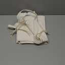 CALACH Canvas Laundry Bags with Handles & Square Base 13.8"Lx13.8"Wx27.6"H, Large Heavy Duty Laundry Hamper Bag, College Dorm Washable Drawstring Canvas Dirty Clothes Sack (Beige, 1 Pack)