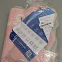 GarveeHome Scalloped Bow Rug for Kitchen Floor, Solid Pink Rug for Dorm, Washable Entryway Rugs 2x3 Soft Low Pile Non Slip Scalloped Rugs for Nursery Bedroom Decor Hallway