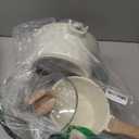 CAROTE 1.5Qt & 3.0Qt Sauce Pan Sets with Lid Cooking Pots Nonstick Saucepans Cookware Set with Pour Spout Small Kitchen Pot, Induction Comptable, Easy to Clean, PFOA FREE (White Granite)