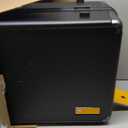 LEVEL8 Zipperless Checked Luggage with Aluminum Frame, Upgraded Medium Hardside Suitcase with Spinner Wheels, Metal Travel Luggage with Double Tsa Locks, 24 Inch, Black