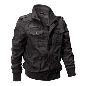 EKLENTSON Men's Casual Outdoor Windproof Coat Windbreaker Military Jackets Cargo Jacket Men, Grey, XL