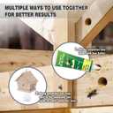 GRTRE 2 Pack Wood Carpenter Bee Trap for Outside - Best Bee Trap - Wood Boring Bee Trap- Nature Chalet Style Carpenter Bee Traps Outdoor Hanging - Insect Traps Removes Carpenter bee