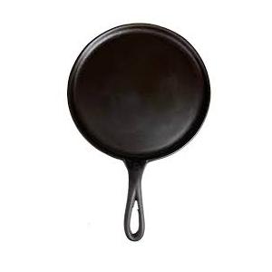Vintage Cast Iron # 10 Round Griddle with Machined Finish [circles] 11.25" wide Professionally Cleaned and Seasoned Black