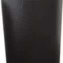 Bath Bliss Hammered Design Waste Bin | 1 Pack | Round Open Top | 10 Liter | Bathroom Trash Can | Kitchen | Office | Bedroom | Textured Plastic | Wastebasket | Black