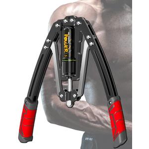 Arm Exercise Equipment Chest Workout - Hydraulic Power Twister 10 Gears Adjustable 22-440lbs,Chest Exerciser for Men,Arm Workout Equipment,Thick Steel Wear-Resistant, Non-Slip Handle PU Rubber