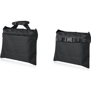 2 Packs Sandbags, Heavy Duty Sand Bags, Sand Bags Heavy Duty with Zipper and Buckle Straps for Support Light Stand