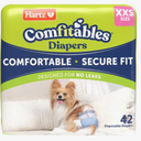 Hartz Comfitables Disposable Dog Diapers, Size XXS 42 count, Comfortable & Secure Fit, Easy to Put On, Super Absorbent Male and Female Diaper