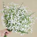 DomeStar 20PCS Mixed Babys Breath and Eucalyptus Stems, Artificail Flower Bouquet Floral Arrangement for Vase Fillers Table Centerpieces Home Party Wedding Decoration