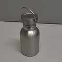 Stainless Steel Single Wall Water Bottle Large Camping Water Bottle with Handle Wide Mouth Leak Proof Lightweight Sports Kettle Cup (12 oz) (11.8 Ounces)